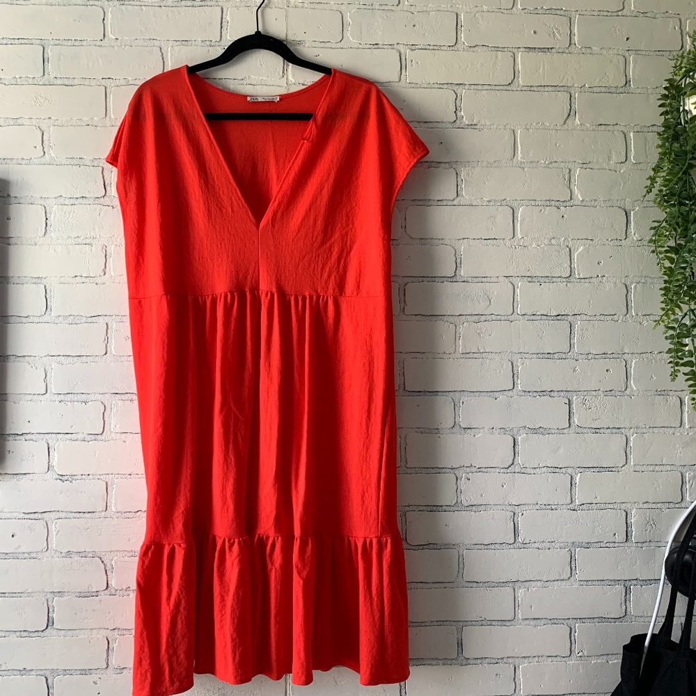 Red Zara Maxi Dress